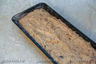 Фотографии рецепта Банановый кекс с шоколадом и орехами, 04 Банановый кекс с шоколадом и орехами, Шаг 04