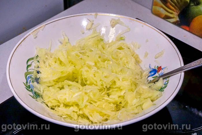 Фотографии рецепта Кексы из кабачков и сыра, 01 Кексы из кабачков и сыра, Шаг 01
