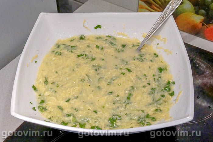 Фотографии рецепта Кексы из кабачков и сыра, 04 Кексы из кабачков и сыра, Шаг 04