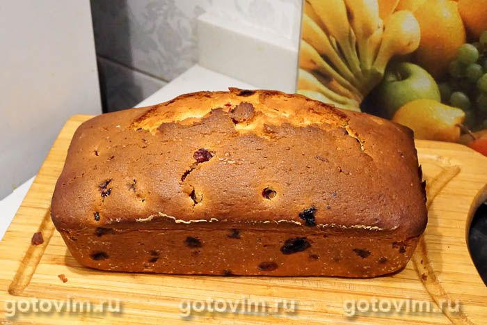 Фотографии рецепта Кекс с клюквой и апельсиновой цедрой, 06 Кекс с клюквой и апельсиновой цедрой, Шаг 06