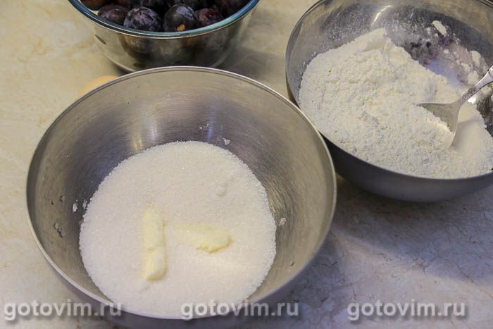 Фотографии рецепта Кекс со сливой и кофе, 02 Кекс со сливой и кофе, Шаг 02