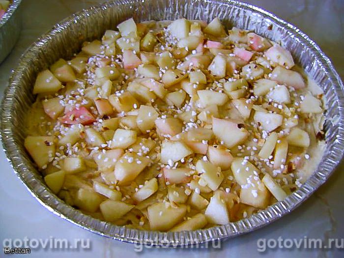 Фотографии рецепта Кексопирог с яблоками, 06 Кексопирог с яблоками, Шаг 06
