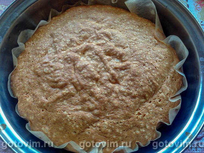 Фотографии рецепта Кекс на майонезе кокосовой стружкой и шоколадной глазурью, 06 Кекс на майонезе кокосовой стружкой и шоколадной глазурью, Шаг 06