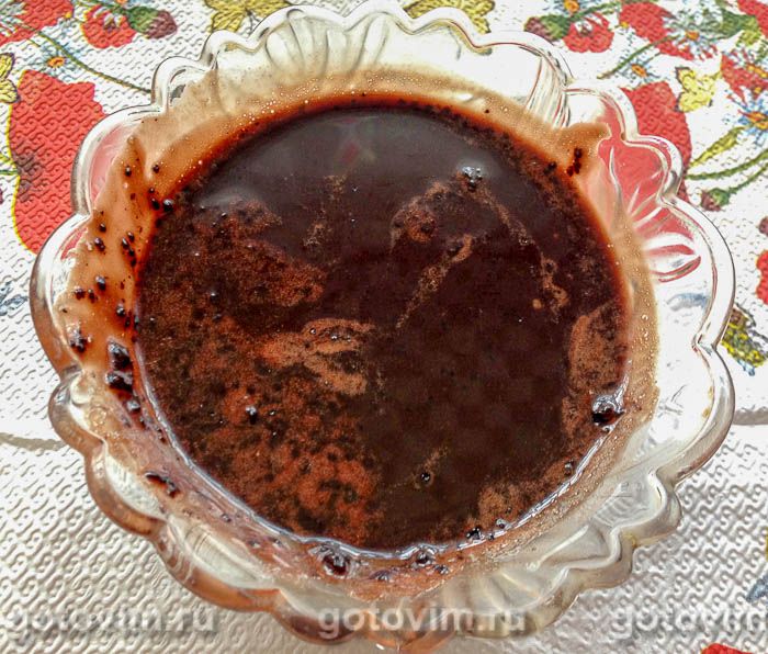 Фотографии рецепта Кекс на майонезе кокосовой стружкой и шоколадной глазурью, 08 Кекс на майонезе кокосовой стружкой и шоколадной глазурью, Шаг 08