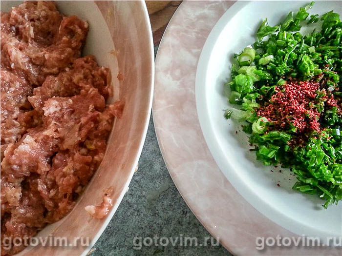 Фотографии рецепта Кепила - зразы с зеленью по-грузински, 01 Кепила - зразы с зеленью по-грузински, Шаг 01