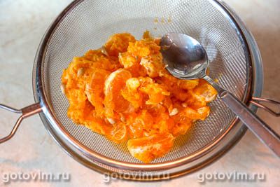 Фотографии рецепта Кисель из мандаринов, 03 Кисель из мандаринов, Шаг 03