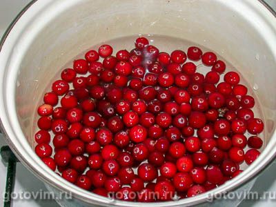 Фотографии рецепта Клюквенный кисель, 01 Клюквенный кисель, Шаг 01