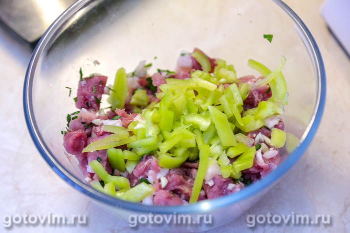 Фотографии рецепта Кныши с рубленым мясом, 03 Кныши с рубленым мясом, Шаг 03