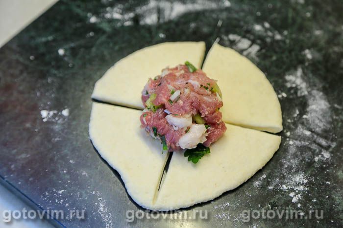 Фотографии рецепта Кныши с рубленым мясом, 06 Кныши с рубленым мясом, Шаг 06