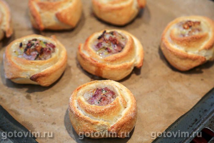 Фотографии рецепта Кныши с рубленым мясом, 10 Кныши с рубленым мясом, Шаг 10