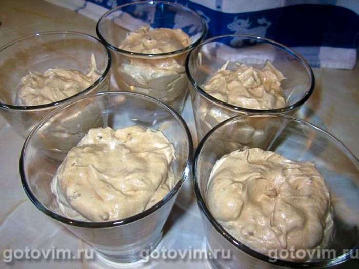 Фотографии рецепта Кофейно-ореховый мусс, 08 Кофейно-ореховый мусс, Шаг 08