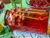 Компот мохито с клубникой, мятой и лимоном (на зиму)