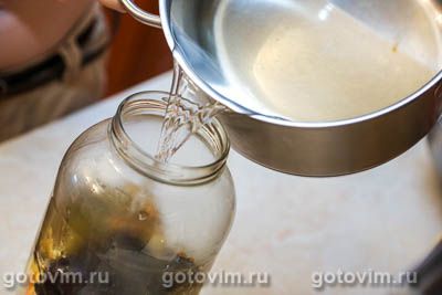 Фотографии рецепта Компот из груш и слив, 05 Компот из груш и слив, Шаг 05