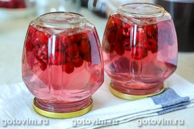 Фотографии рецепта Компот из малины, 05 Компот из малины, Шаг 05
