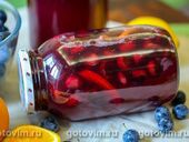 Компот из тёрна с апельсином