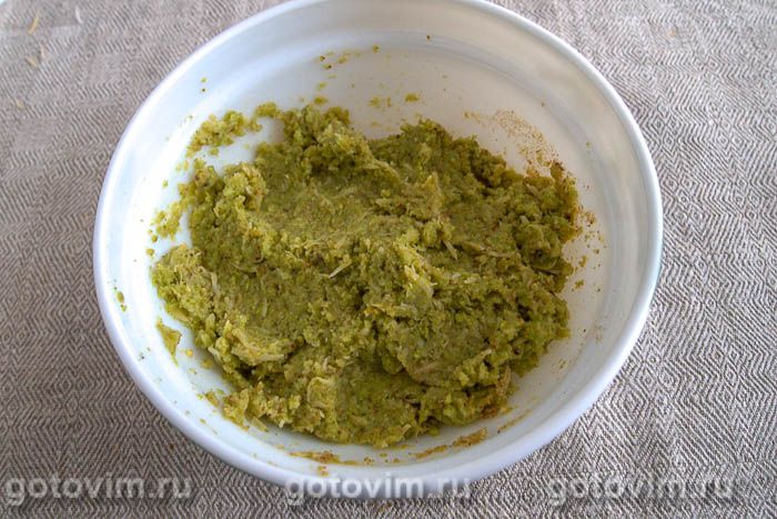 Фотографии рецепта Котлеты из брокколи с сыром, 05 Котлеты из брокколи с сыром, Шаг 05
