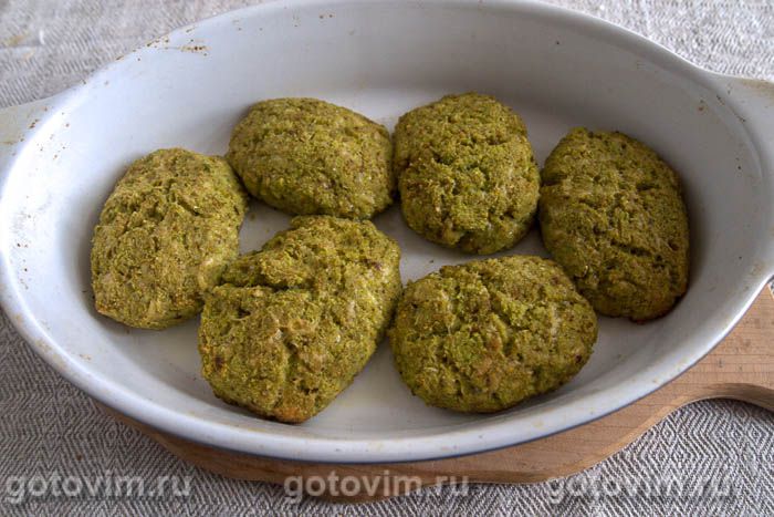 Фотографии рецепта Котлеты из брокколи с сыром, 07 Котлеты из брокколи с сыром, Шаг 07