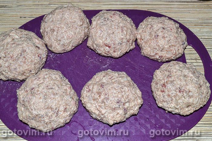 Фотографии рецепта Мясные котлеты с творогом, 05 Мясные котлеты с творогом, Шаг 05