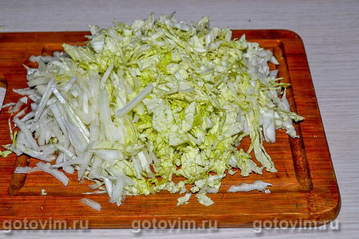 Фотографии рецепта Котлеты с пекинской капустой, 01 Котлеты с пекинской капустой, Шаг 01