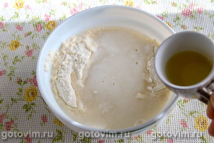 Фотографии рецепта Коврижка с изюмом и семечками (без яиц), 02 Коврижка с изюмом и семечками (без яиц), Шаг 02