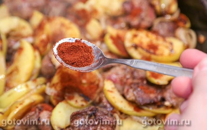 Фотографии рецепта Печень с яблоками по-берлински, 08 Печень с яблоками по-берлински, Шаг 08