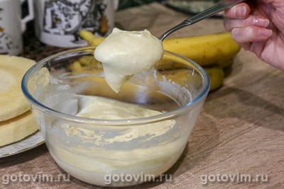 Фотография рецепта Заварной крем на крахмале со сливочным маслом (в микроволновке) Фотография рецепта Заварной крем на крахмале со сливочным маслом (в микроволновке)