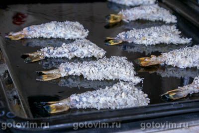 Фотографии рецепта Креветки в хрустящей панировке, 05 Креветки в хрустящей панировке, Шаг 05