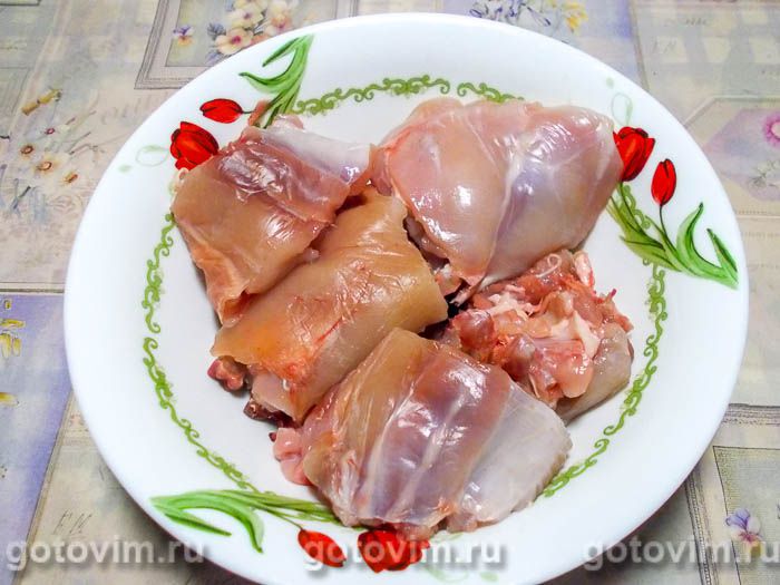 Фотографии рецепта Тушеный кролик в казане, 02 Тушеный кролик в казане, Шаг 02