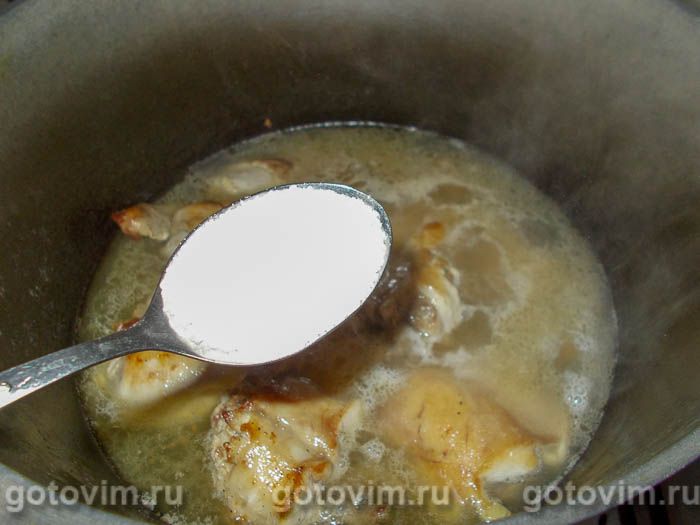 Фотографии рецепта Тушеный кролик в казане, 05 Тушеный кролик в казане, Шаг 05
