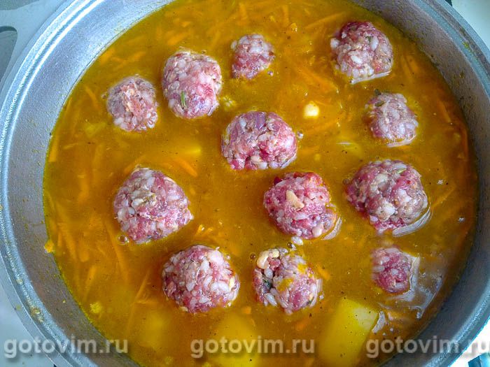 Фотографии рецепта Кюфта-шурпа с нутом, 08 Кюфта-шурпа с нутом, Шаг 08
