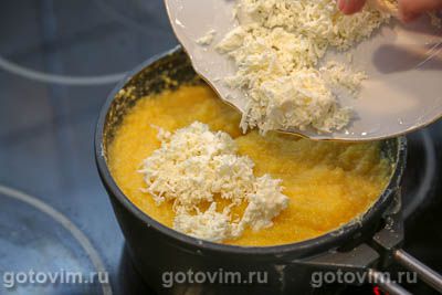 Фотографии рецепта Эларджи - кукурузная каша с сыром, 05 Эларджи - кукурузная каша с сыром, Шаг 05
