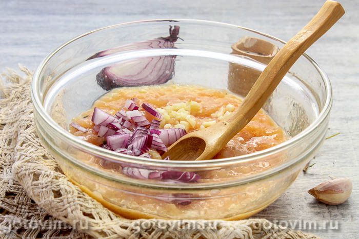 Фотографии рецепта Куриные оладьи с кукурузой, 02 Куриные оладьи с кукурузой, Шаг 02