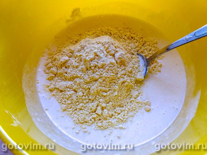Фотографии рецепта Кукурузное печенье, 03 Кукурузное печенье, Шаг 03