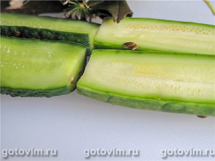 Фотографии рецепта Малосольные огурцы в пакете , 01 Малосольные огурцы в пакете , Шаг 01