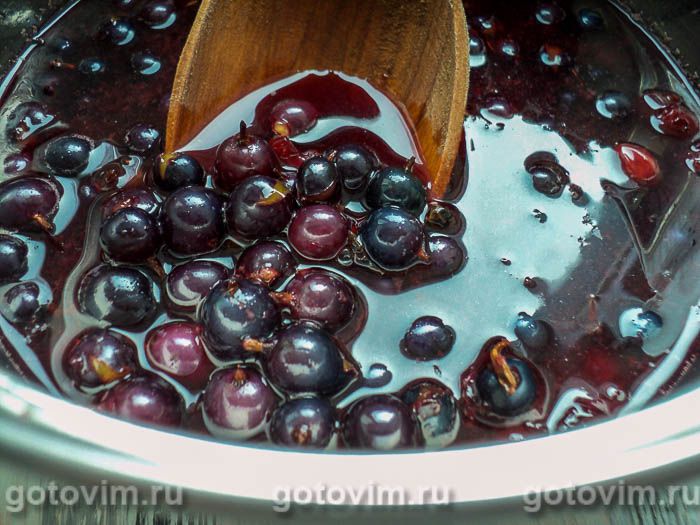 Фотографии рецепта Курд из черной смородины и шоколада, 02 Курд из черной смородины и шоколада, Шаг 02