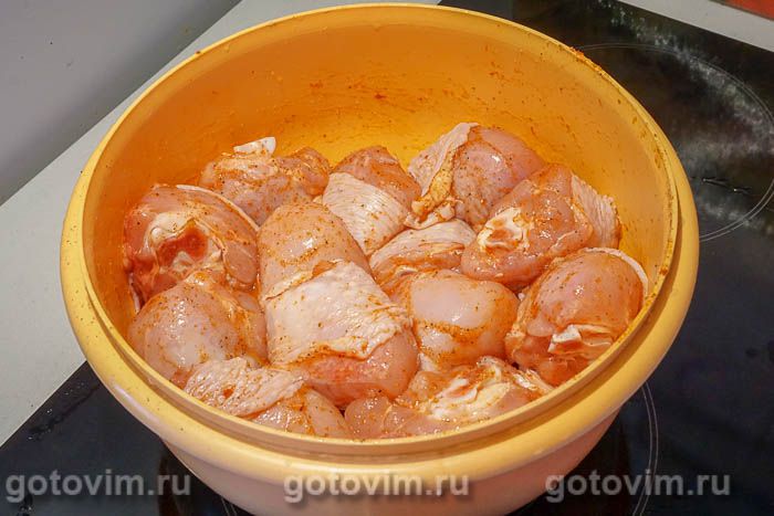 Фотографии рецепта Тушеные куриные ножки, 03 Тушеные куриные ножки, Шаг 03