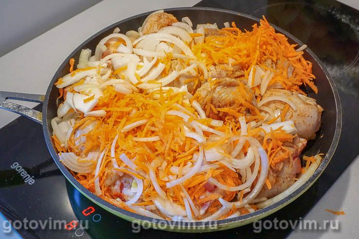 Фотографии рецепта Тушеные куриные ножки, 05 Тушеные куриные ножки, Шаг 05