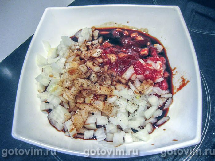 Фотографии рецепта Куриные голени в духовке в медово-томатном соусе, 02 Куриные голени в духовке в медово-томатном соусе, Шаг 02