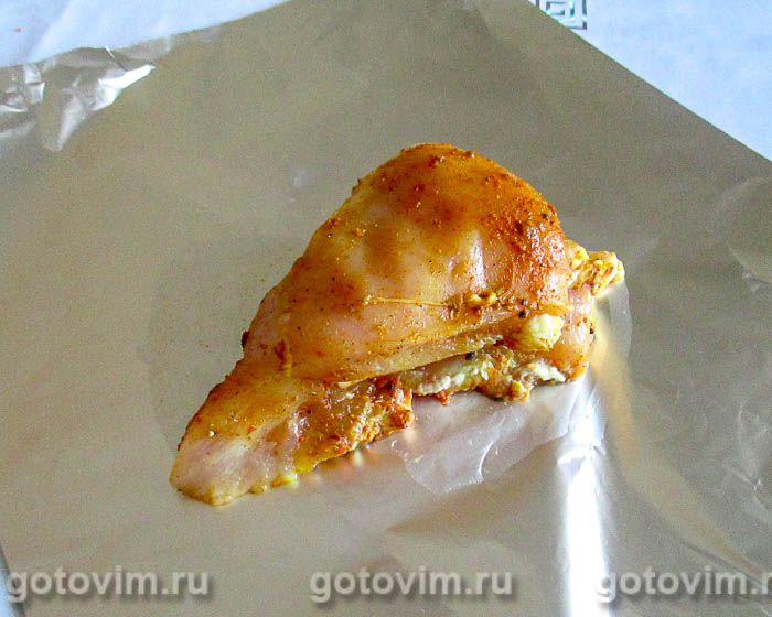 Фотографии рецепта Кармашки из куриной грудки с сыром, 05 Кармашки из куриной грудки с сыром, Шаг 05