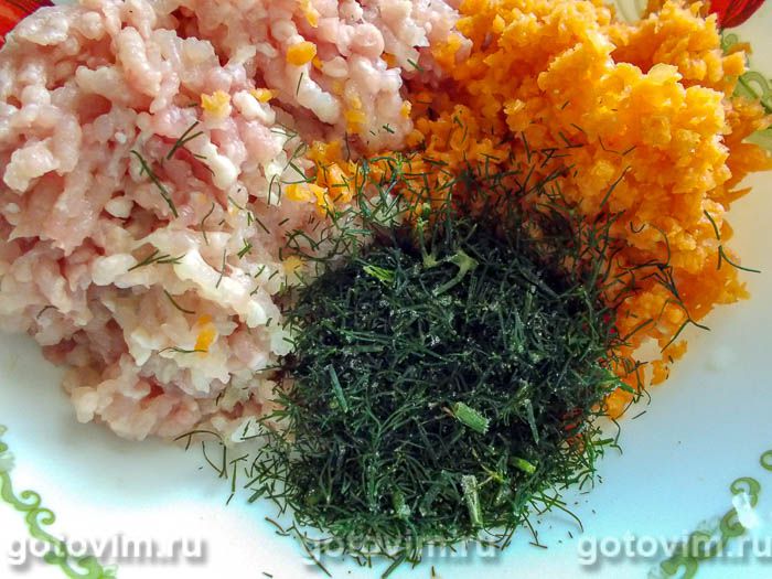 Фотографии рецепта Куриные котлеты с овощами и творогом, 03 Куриные котлеты с овощами и творогом, Шаг 03