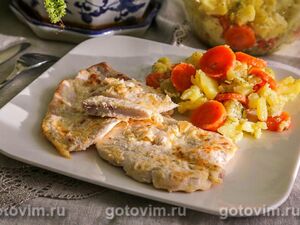 Отбивные из куриной грудки в кляре (в мультиварке)