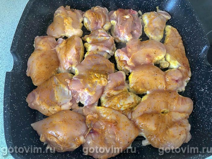 Фотографии рецепта Курица с грибами со сливочно-сырным соусом, 01 Курица с грибами со сливочно-сырным соусом, Шаг 01