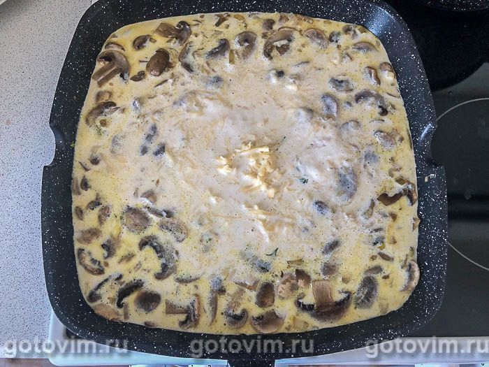 Фотографии рецепта Курица с грибами со сливочно-сырным соусом, 05 Курица с грибами со сливочно-сырным соусом, Шаг 05