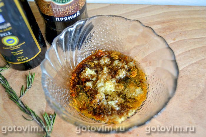 Фотографии рецепта Курица в имбирном маринаде с яблоками и апельсином, 04 Курица в имбирном маринаде с яблоками и апельсином, Шаг 04