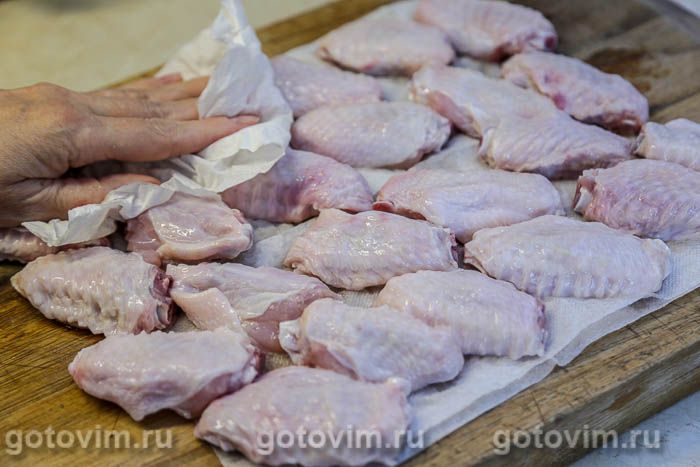 Фотографии рецепта Куриные крылышки в панировке с разрыхлителем во фритюре, 01 Куриные крылышки в панировке с разрыхлителем во фритюре, Шаг 01