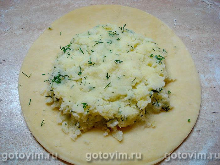Фотографии рецепта Куриные ножки с картофельным пюре в мешочке их теста, 06 Куриные ножки с картофельным пюре в мешочке их теста, Шаг 06