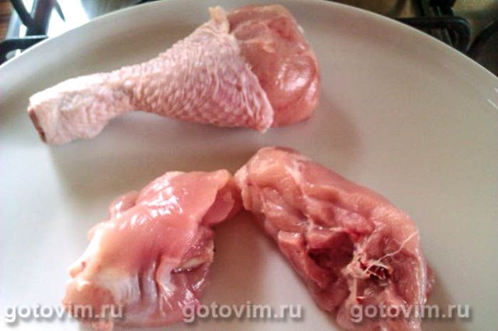 Фотографии рецепта Курица в пиве с овощами (Pollo a la cerveza con verduras), 01 Курица в пиве с овощами (Pollo a la cerveza con verduras), Шаг 01