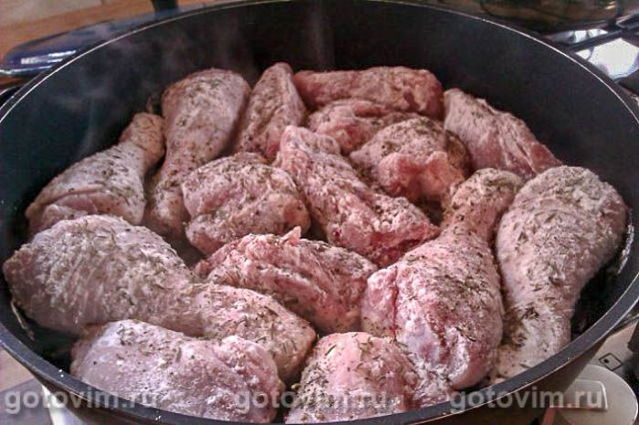 Фотографии рецепта Курица в пиве с овощами (Pollo a la cerveza con verduras), 02 Курица в пиве с овощами (Pollo a la cerveza con verduras), Шаг 02