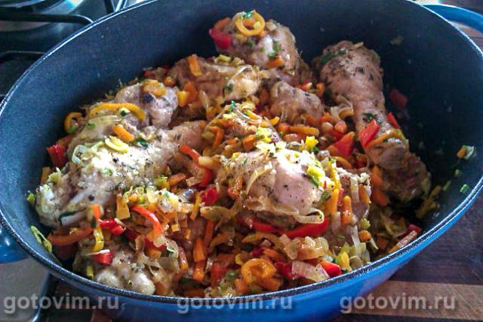 Фотографии рецепта Курица в пиве с овощами (Pollo a la cerveza con verduras), 06 Курица в пиве с овощами (Pollo a la cerveza con verduras), Шаг 06