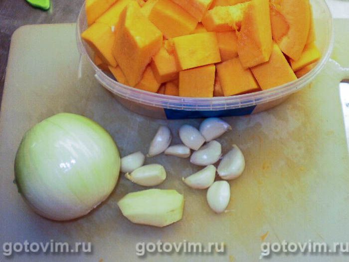 Фотографии рецепта Тушеная курицы с тыквой и арахисом по-африкански, 01 Тушеная курицы с тыквой и арахисом по-африкански, Шаг 01